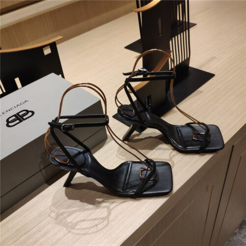 High Quality Luxury Balenciaga Square Toe Sandals – Style 61827 alternate view