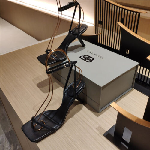 High Quality Luxury Balenciaga Square Toe Sandals – Style 61827 product detail