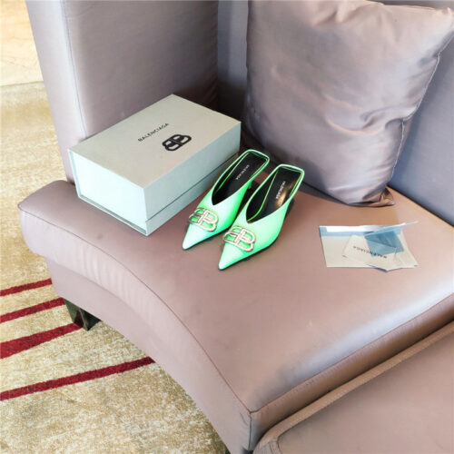 High Quality Luxury Balenciaga New Double B Buckle Muller Slippers product detail