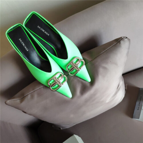 High Quality Luxury Balenciaga New Double B Buckle Muller Slippers product detail