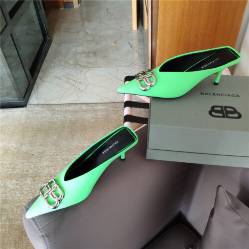 High Quality Luxury Balenciaga New Double B Buckle Muller Slippers product detail