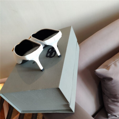 High Quality Luxury Balenciaga New Double B Buckle Muller Slippers – Style 54083 product detail