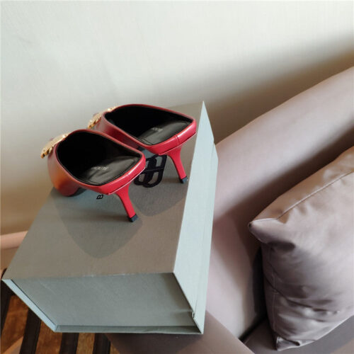 High Quality Luxury Balenciaga New Double B Buckle Muller Slippers – Style 85155 product detail