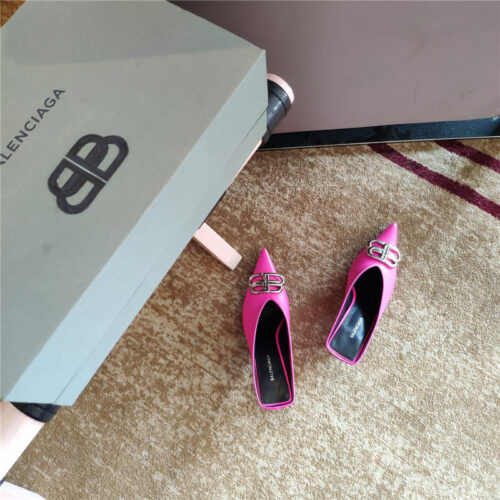 High Quality Luxury Balenciaga New Double B Buckle Muller Slippers – Style 48995 product detail