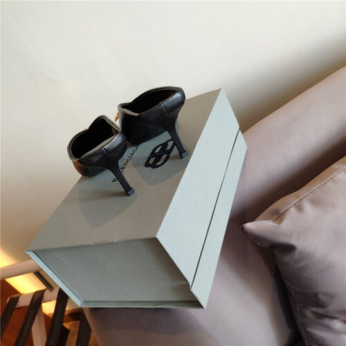High Quality Luxury Balenciaga New Double B Buckle Muller Slippers – Style 80067 product detail
