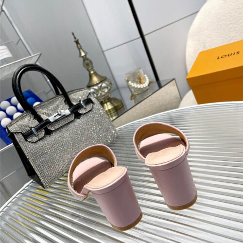 High Quality Luxury Louis Vuitton Catwalk High-Heeled Slippers – Style 23235 product detail