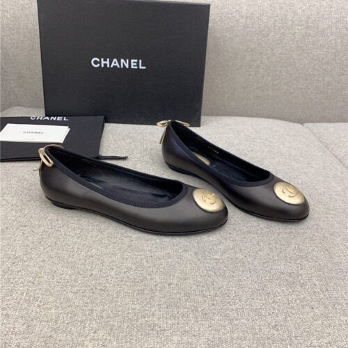High Quality Luxury Chanel Vintage Flat Shoes – Style 34086