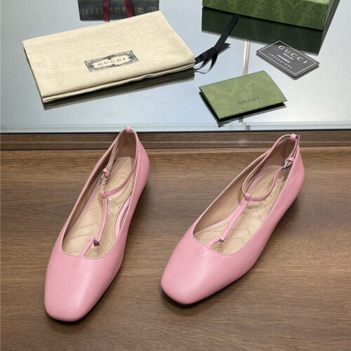 High Quality Luxury Gucci Double G Buckle Ballet alternate view