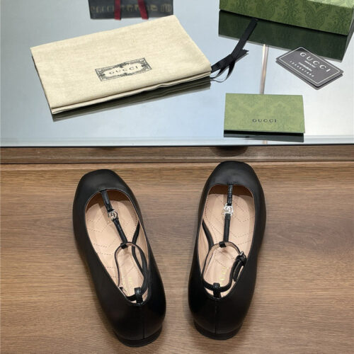 High Quality Luxury Gucci Double G Buckle Ballet – Style 32851 product detail