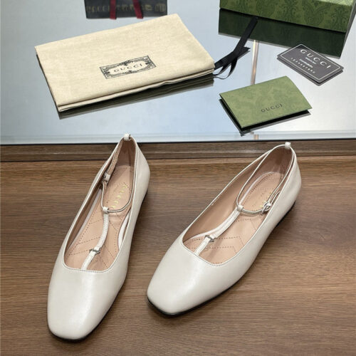 High Quality Luxury Gucci Double G Buckle Ballet – Style 98387 alternate view