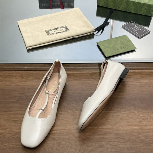 High Quality Luxury Gucci Double G Buckle Ballet – Style 98387 product detail