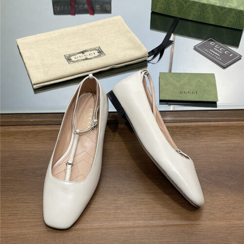 High Quality Luxury Gucci Double G Buckle Ballet – Style 98387 product detail