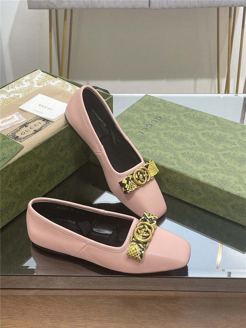 High Quality Luxury Gucci Early Autumn Flat Ballet Shoes – Style 00627