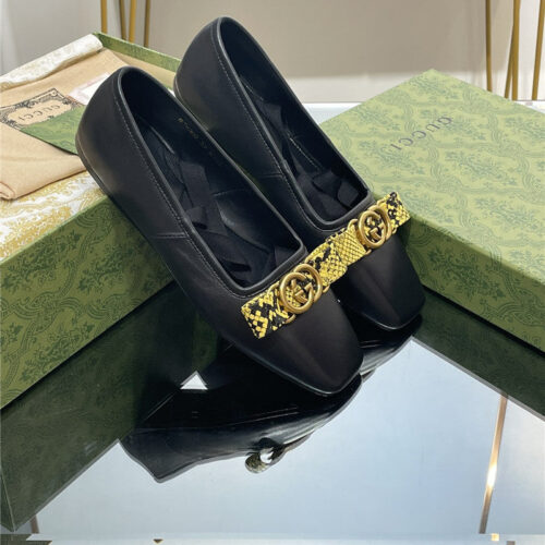 High Quality Luxury Gucci Early Autumn Flat Ballet Shoes – Style 33395 alternate view