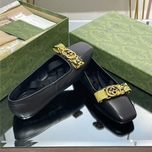 High Quality Luxury Gucci Early Autumn Flat Ballet Shoes – Style 33395 product detail