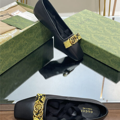 High Quality Luxury Gucci Early Autumn Flat Ballet Shoes – Style 33395 product detail