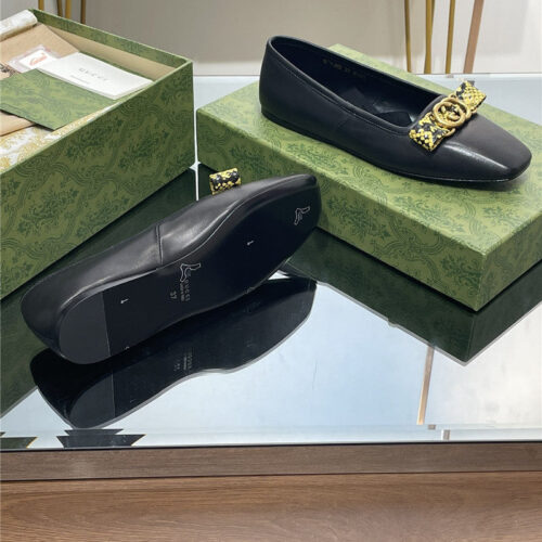 High Quality Luxury Gucci Early Autumn Flat Ballet Shoes – Style 33395 product detail