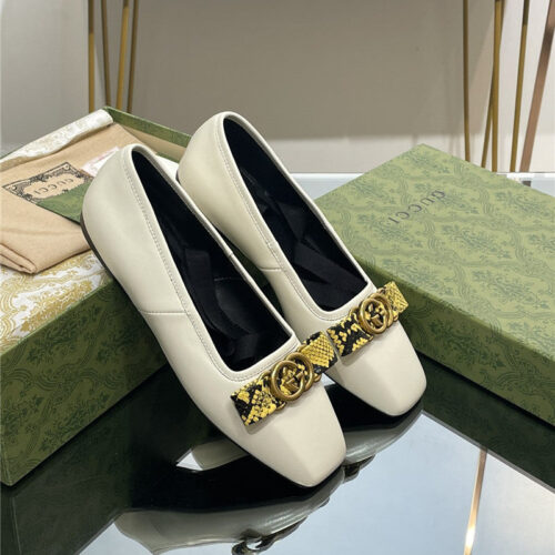 High Quality Luxury Gucci Early Autumn Flat Ballet Shoes alternate view