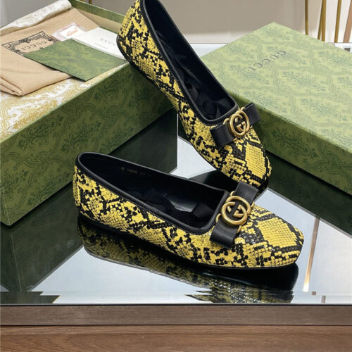 High Quality Luxury Gucci Early Autumn Flat Ballet Shoes – Style 31699