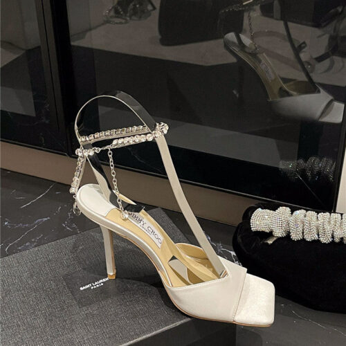 High Quality Luxury Jimmy Choo New Ice Fish Mouth High-Heeled Sandals alternate view