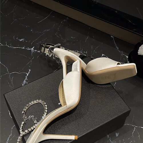 High Quality Luxury Jimmy Choo New Ice Fish Mouth High-Heeled Sandals product detail