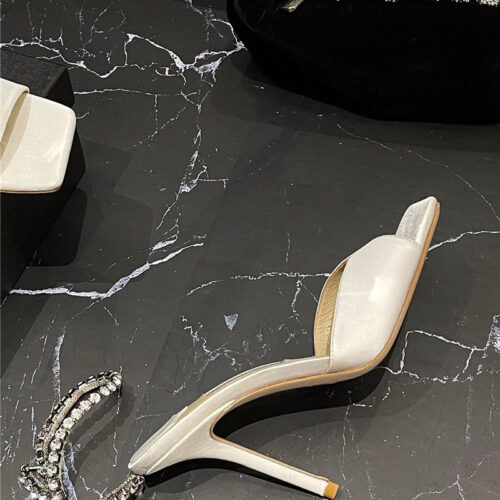 High Quality Luxury Jimmy Choo New Ice Fish Mouth High-Heeled Sandals product detail