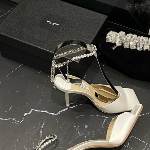High Quality Luxury Jimmy Choo New Ice Fish Mouth High-Heeled Sandals product detail