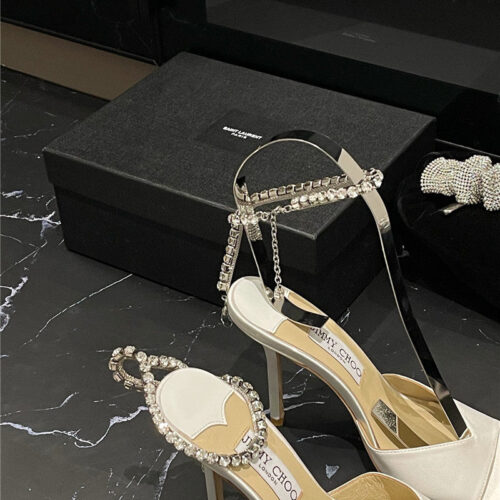High Quality Luxury Jimmy Choo New Ice Fish Mouth High-Heeled Sandals product detail