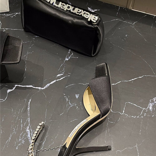 High Quality Luxury Jimmy Choo New Ice Fish Mouth High-Heeled Sandals – Style 16055 product detail