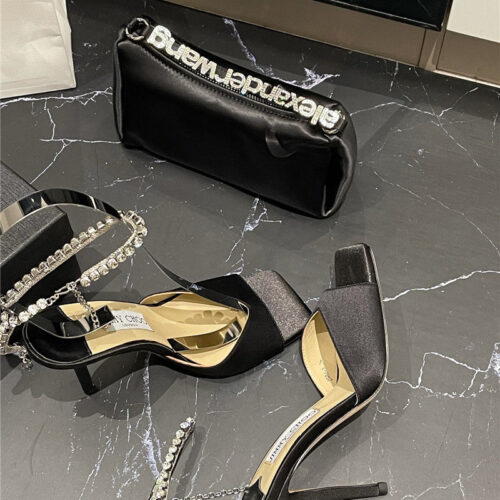 High Quality Luxury Jimmy Choo New Ice Fish Mouth High-Heeled Sandals – Style 16055 product detail