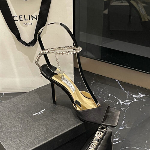High Quality Luxury Jimmy Choo New Ice Fish Mouth High-Heeled Sandals – Style 16055 alternate view