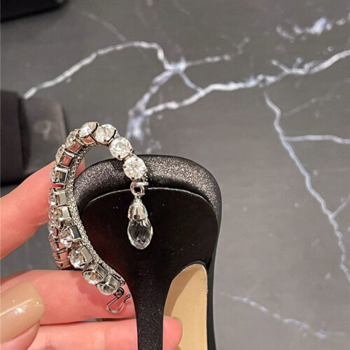High Quality Luxury Jimmy Choo New Ice Fish Mouth High-Heeled Sandals – Style 16055 product detail