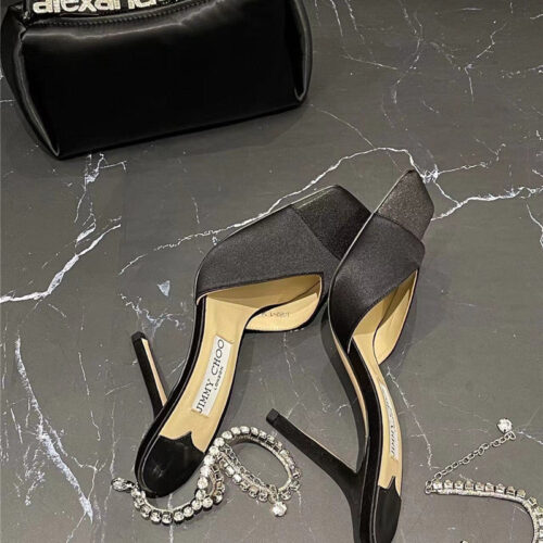 High Quality Luxury Jimmy Choo New Ice Fish Mouth High-Heeled Sandals – Style 16055 product detail