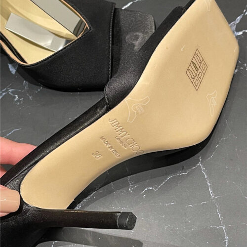 High Quality Luxury Jimmy Choo New Ice Fish Mouth High-Heeled Sandals – Style 16055 product detail