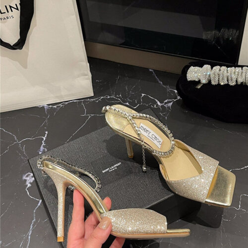 High Quality Luxury Jimmy Choo New Ice Fish Mouth High-Heeled Sandals – Style 10967 alternate view