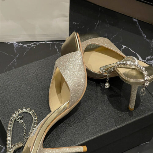 High Quality Luxury Jimmy Choo New Ice Fish Mouth High-Heeled Sandals – Style 10967 product detail