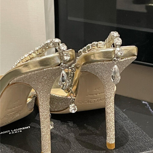 High Quality Luxury Jimmy Choo New Ice Fish Mouth High-Heeled Sandals – Style 10967 product detail