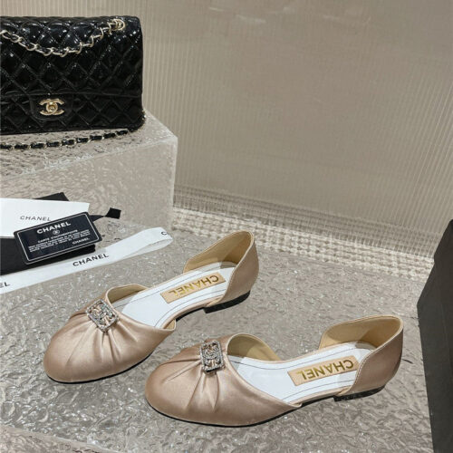 High Quality Luxury Chanel Explosion Diamond Buckle Hollow Sandals