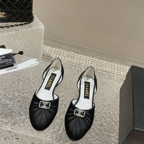 High Quality Luxury Chanel Explosion Diamond Buckle Hollow Sandals – Style 16262 alternate view