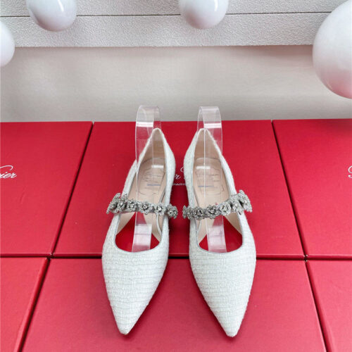High Quality Luxury Roger Vivier Wedding Shoes Snow Diamond Series High Heels – Style 25620 product detail