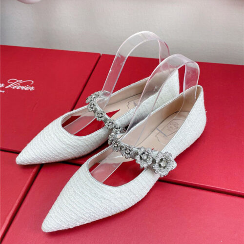 High Quality Luxury Roger Vivier Wedding Shoes Snow Diamond Series High Heels – Style 25620
