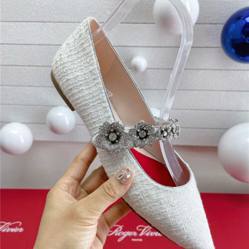High Quality Luxury Roger Vivier Wedding Shoes Snow Diamond Series High Heels – Style 25620 alternate view