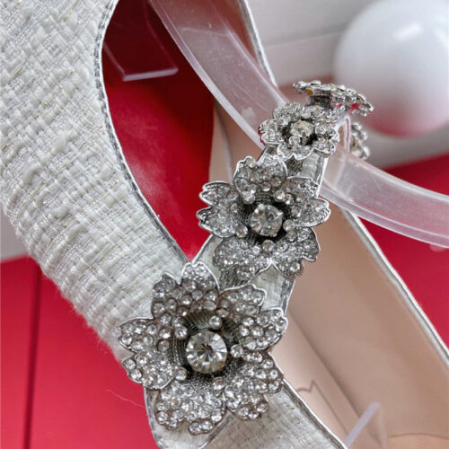 High Quality Luxury Roger Vivier Wedding Shoes Snow Diamond Series High Heels – Style 25620 product detail
