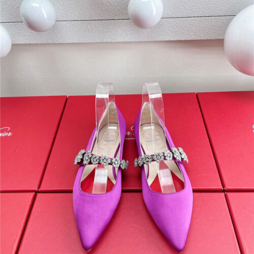 High Quality Luxury Roger Vivier Wedding Shoes Snow Diamond Series High Heels – Style 20532 product detail