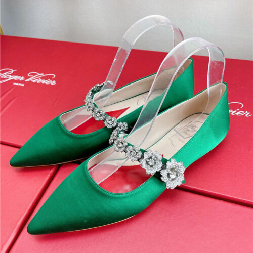 High Quality Luxury Roger Vivier Wedding Shoes Snow Diamond Series High Heels – Style 86068