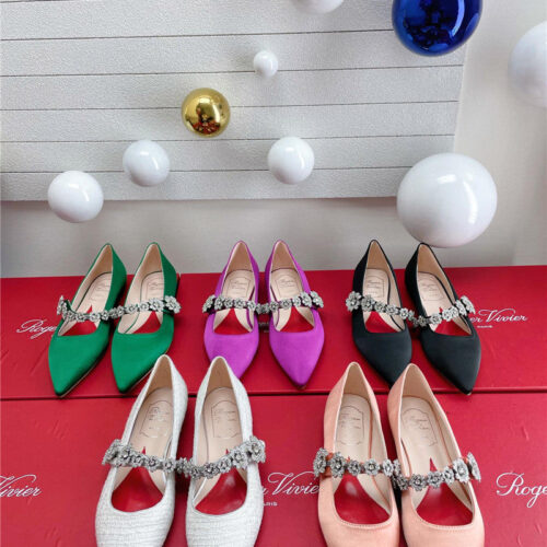High Quality Luxury Roger Vivier Wedding Shoes Snow Diamond Series High Heels – Style 49908 product detail