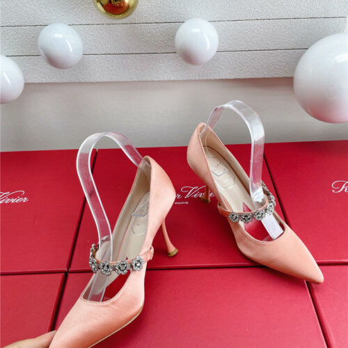 High Quality Luxury Roger Vivier Wedding Shoes Snow Diamond Series High Heels – Style 46516 alternate view