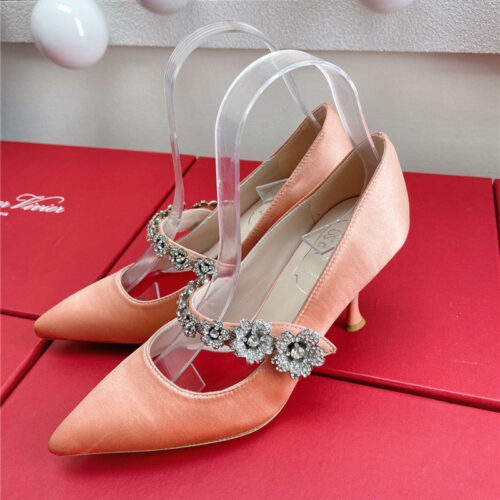 High Quality Luxury Roger Vivier Wedding Shoes Snow Diamond Series High Heels – Style 46516