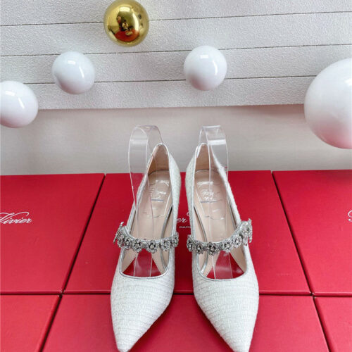 High Quality Luxury Roger Vivier Wedding Shoes Snow Diamond Series High Heels – Style 44820 product detail