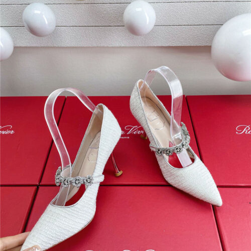 High Quality Luxury Roger Vivier Wedding Shoes Snow Diamond Series High Heels – Style 44820 alternate view